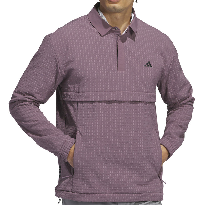 adidas Ultimate365 Tour WIND.RDY 1/4 Zip Pullover - Shadow Fig