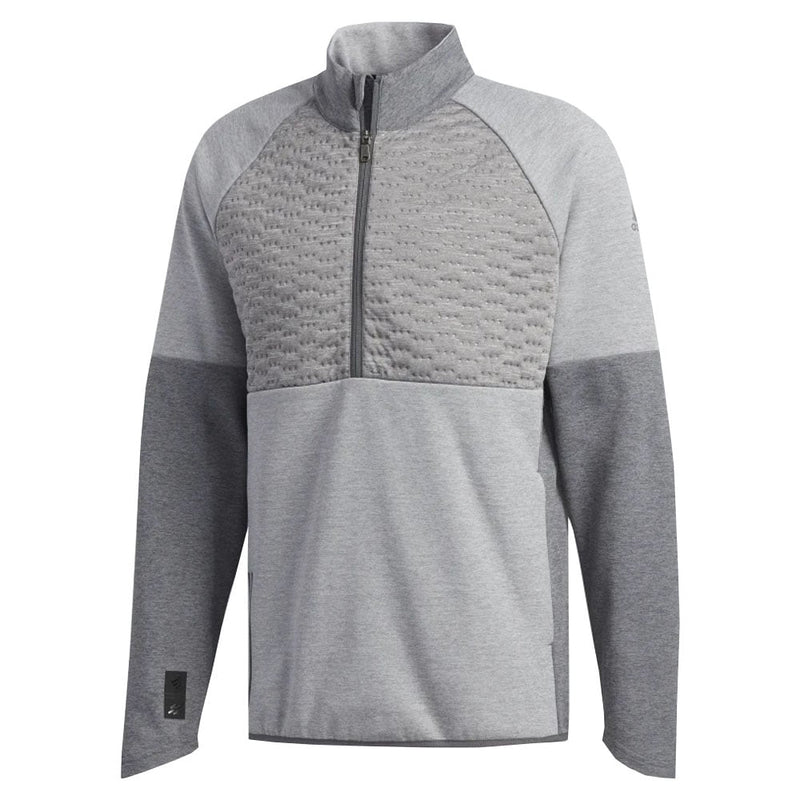 adidas Frostguard 1/4 Zip Quilted Competition Jacket - Grey Five Heather