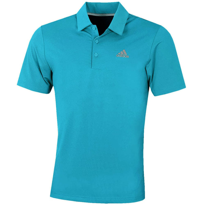 adidas Ultimate365 Solid Polo Shirt - Active Teal/Grey Four