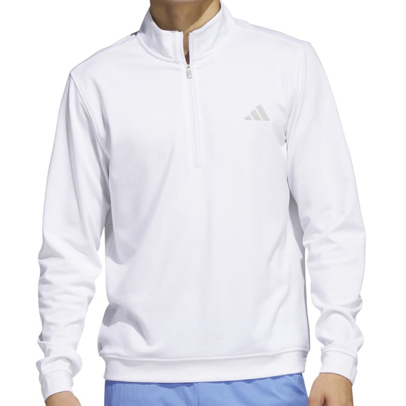 adidas Elevated 1/4 Zip Pullover - White