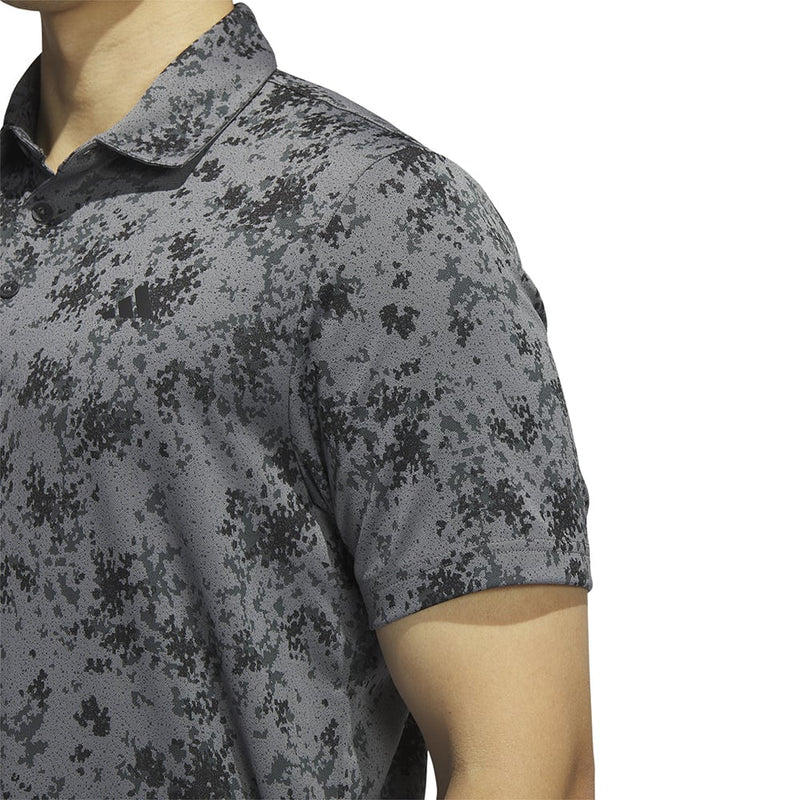 adidas Burst Jacquard Polo Shirt - Black