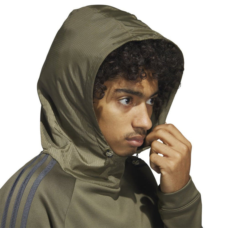 adidas Three Stripes Cold.Rdy Hoodie - Olive Strata