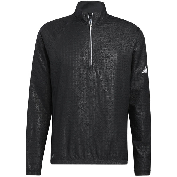 adidas Deboss 1/4 Zip Sweatshirt - Black