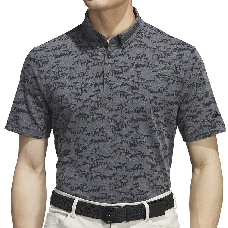 adidas Go-To Print Polo Shirt - Black