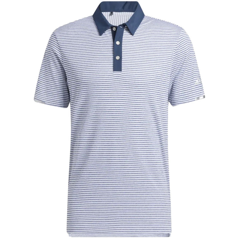 adidas HEAT.RDY Micro-Stripe Polo Shirt - Crew Navy/White