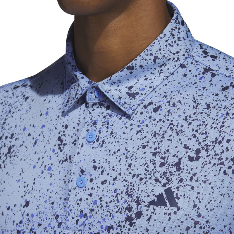 adidas Jacquard Polo Shirt - Blue Fusion/Collegiate Navy/Lucid Blue