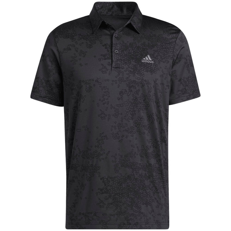 adidas Jacquard Polo Shirt - Carbon/Black