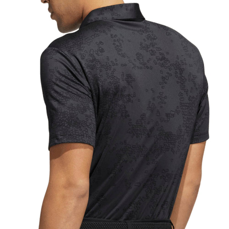 adidas Jacquard Polo Shirt - Carbon/Black