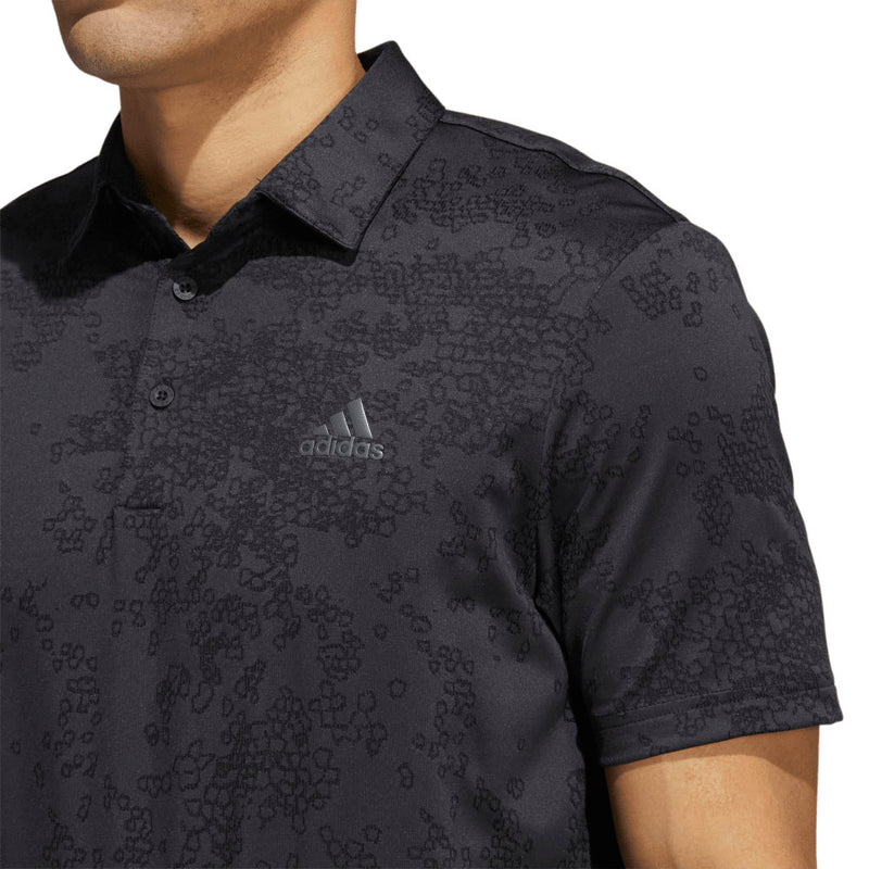 adidas Jacquard Polo Shirt - Carbon/Black