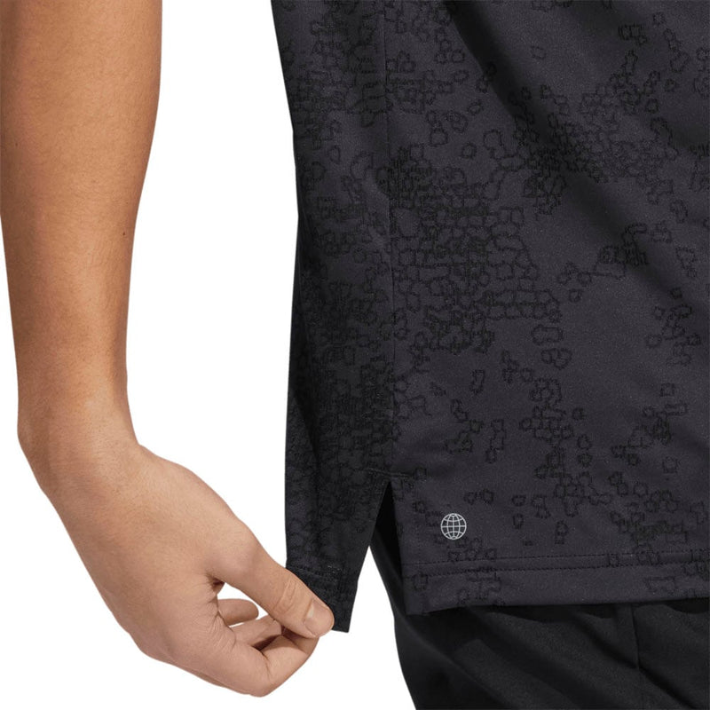 adidas Jacquard Polo Shirt - Carbon/Black