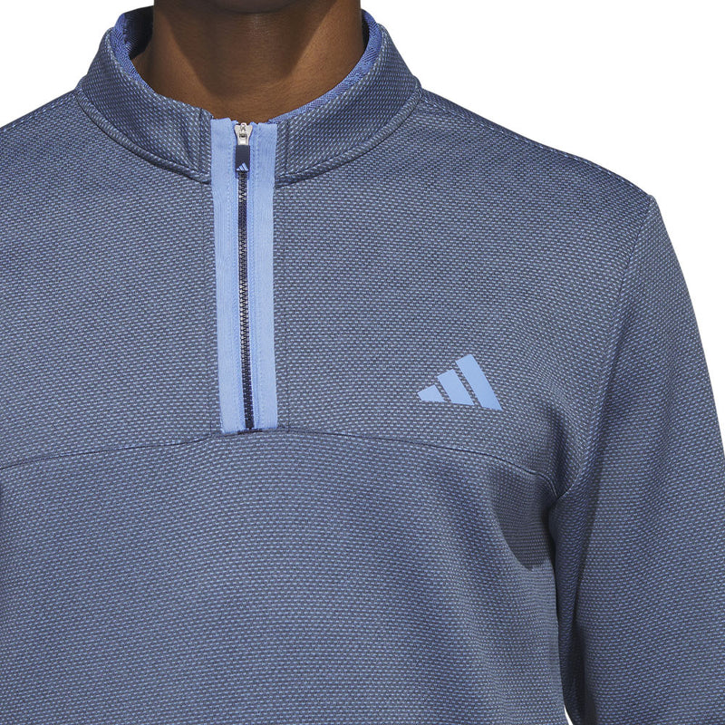 adidas Microdot 1/4 Zip Pullover - Collegiate Navy/Blue Fusion