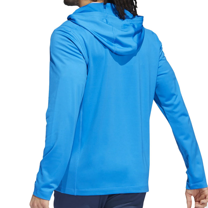 adidas Novelty 1/4 Zip Hoodie - Blue Rush