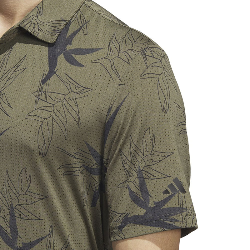 adidas Oasis Mesh Polo Shirt - Olive Strata