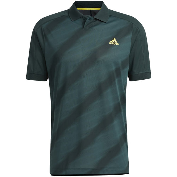 adidas Statement Print Polo Shirt - Shadow Green/Mineral Green