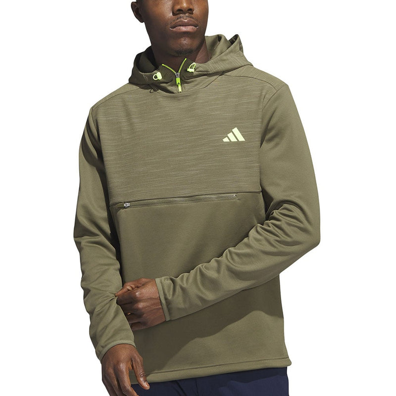 adidas Hooded Texture Anorak - Olive Strata