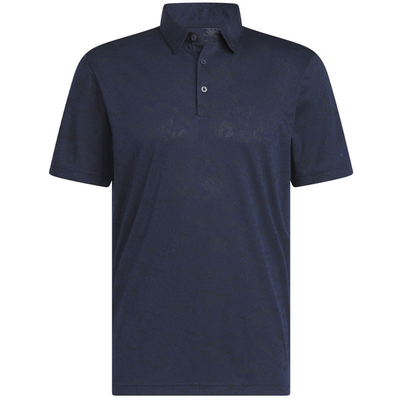 adidas Textured Jacquard Polo Shirt - Collegiate Navy/Black