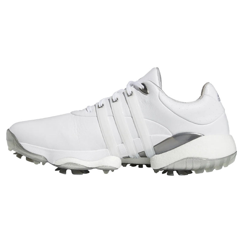 adidas Tour360 '22 Spiked Waterproof Shoes - White/Silver Metallic