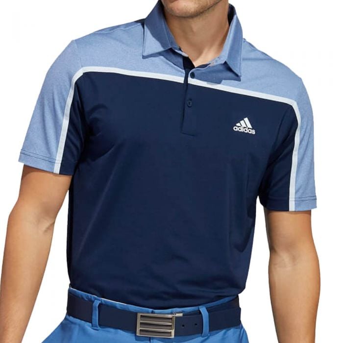 adidas Ultimate356 3-Stripe Polo Shirt - Collegiate Navy/Trace Royal