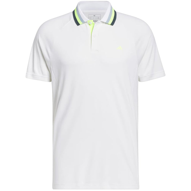 adidas Ultimate365 Heat Polo Shirt - White/Green/Blue