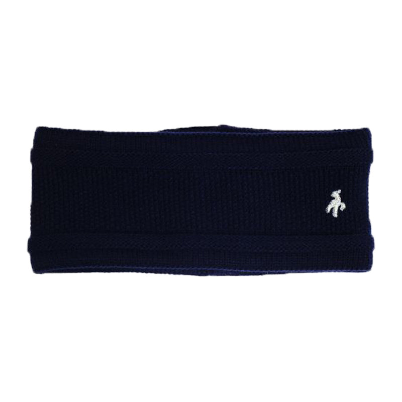 Green Lamb Irene Fleece Lined Headband - Navy