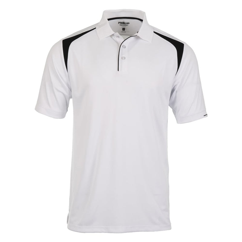 ProQuip Technical Panel Golf Polo Shirt - White