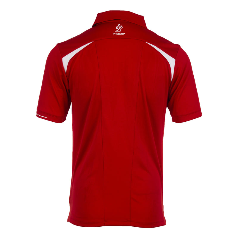 ProQuip Technical Panel Golf Polo Shirt - Red