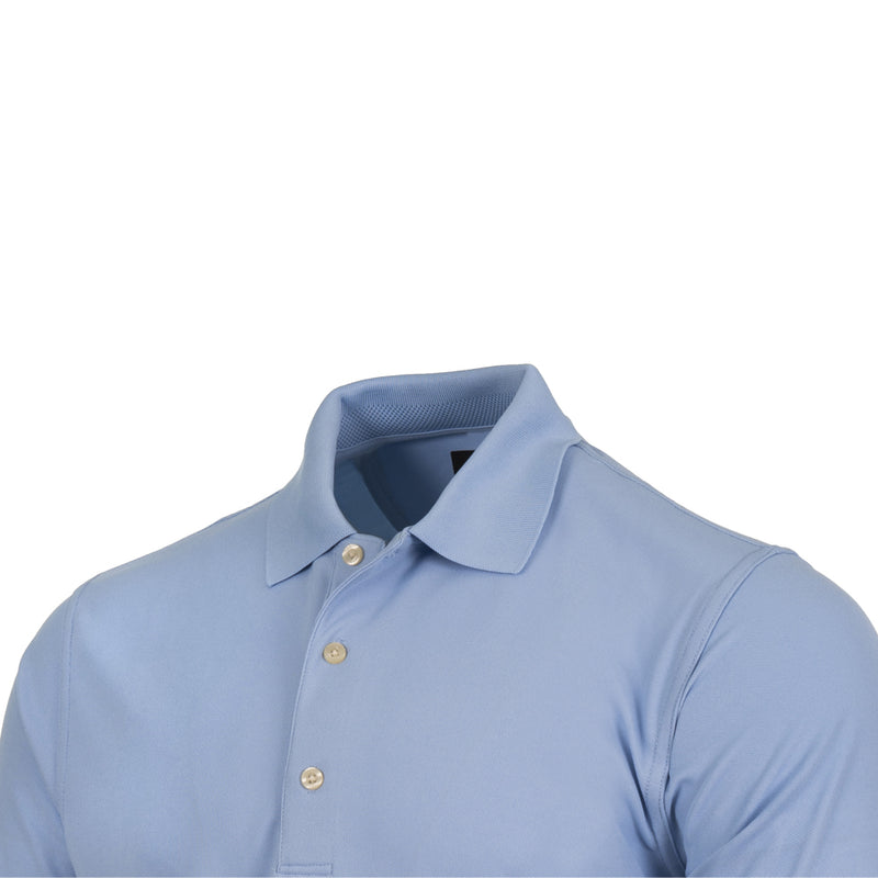 Greg Norman By ProQuip Performance Micro Pique Polo Shirt - Blue Stream