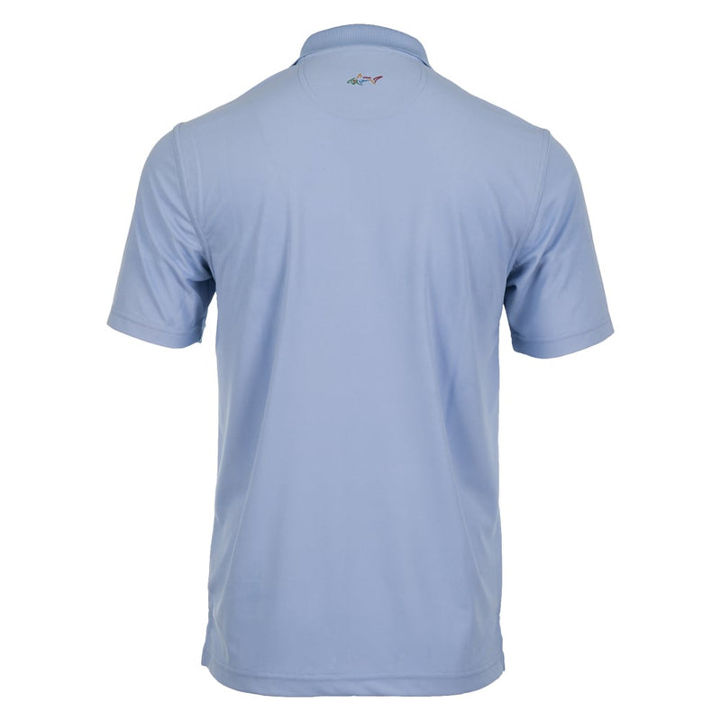 Greg Norman By ProQuip Performance Micro Pique Polo Shirt - Blue Stream