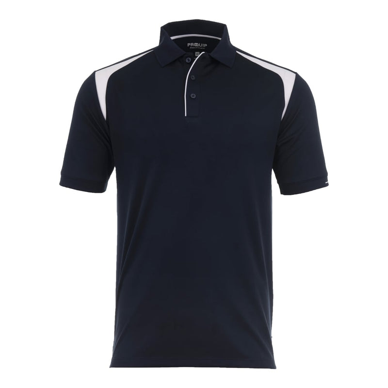 ProQuip Technical Panel Golf Polo Shirt - Navy