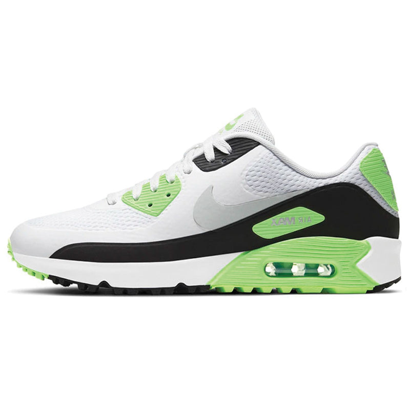 Nike Air Max 90G Spikeless Shoes - White/Black/Flash Lime