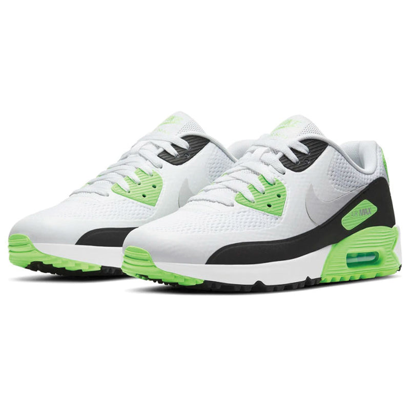 Nike Air Max 90G Spikeless Shoes - White/Black/Flash Lime