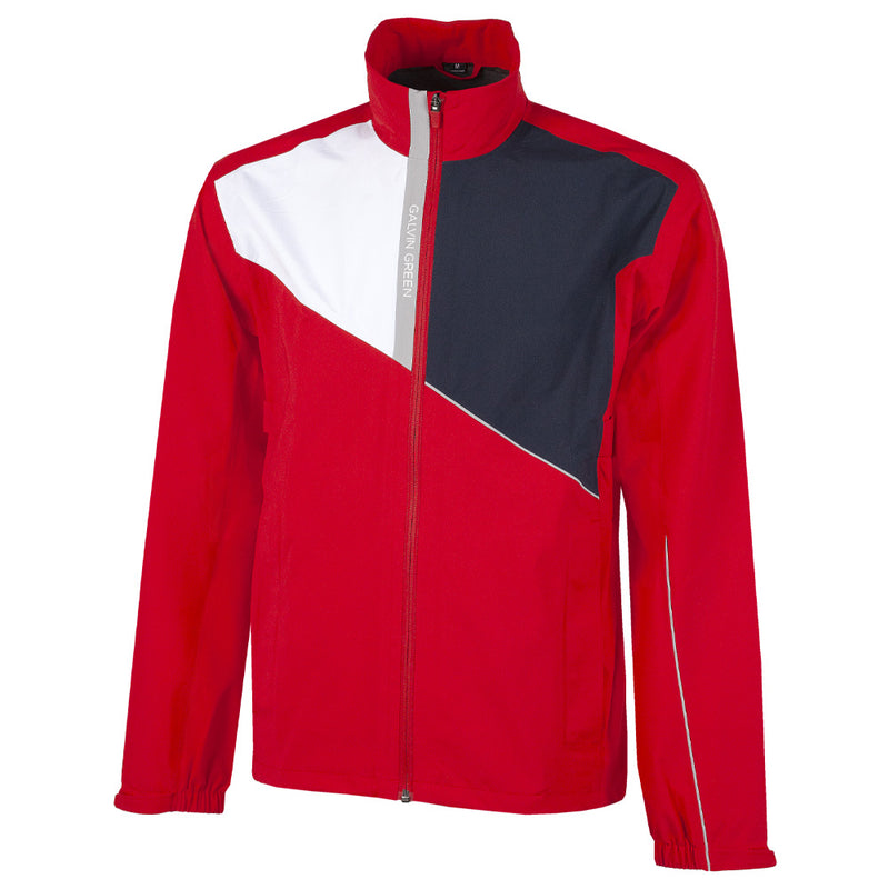 Galvin Green Apollo Waterproof Jacket - Red/White/Navy/Grey