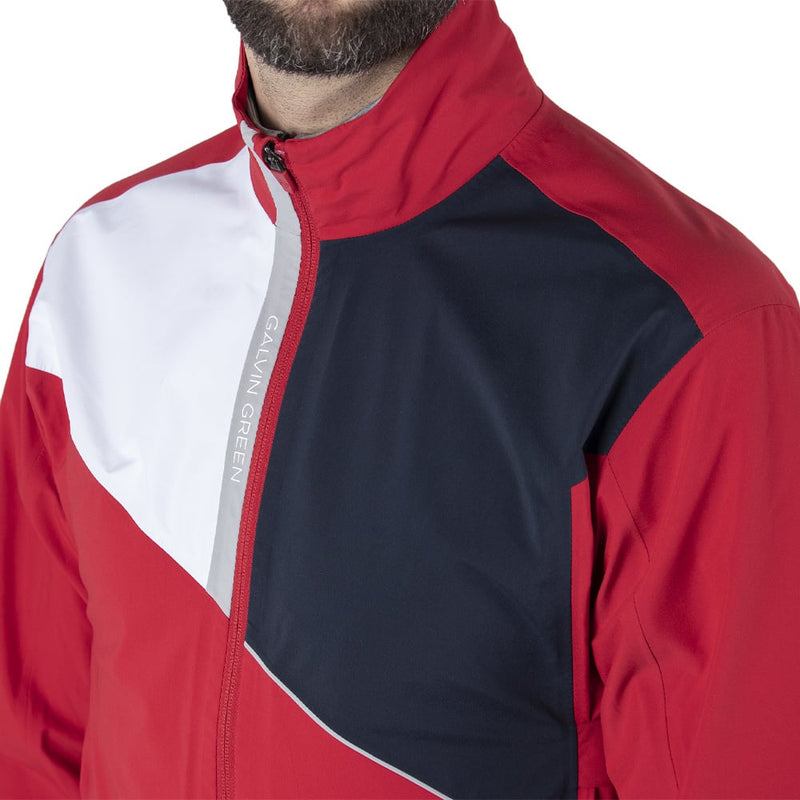 Galvin Green Apollo Waterproof Jacket - Red/White/Navy/Grey