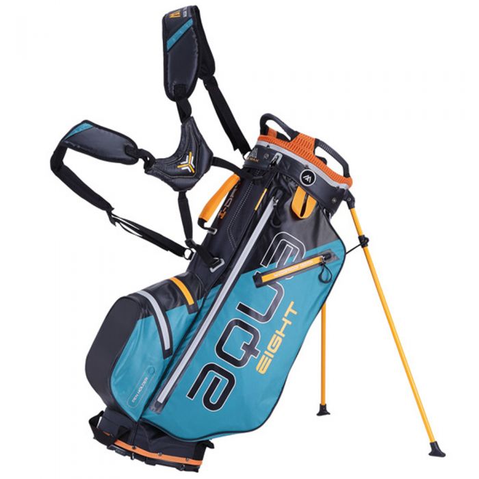 Big Max Aqua 8 Waterproof Stand Bag - Petrol/Blue/Orange