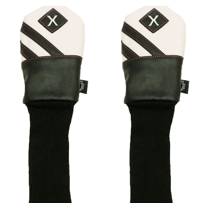 Callaway Vintage X Hybrid Headcover - White/Black/Pink