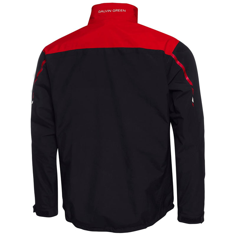 Galvin Green Austin Waterproof Golf Jacket - Black/Red/White