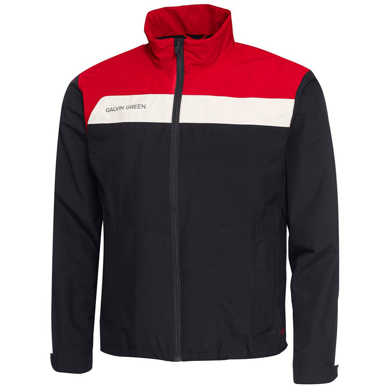 Galvin Green Austin Waterproof Golf Jacket Black Red White