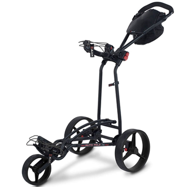 Big Max Autofold FF 3-Wheel Push Trolley - Black