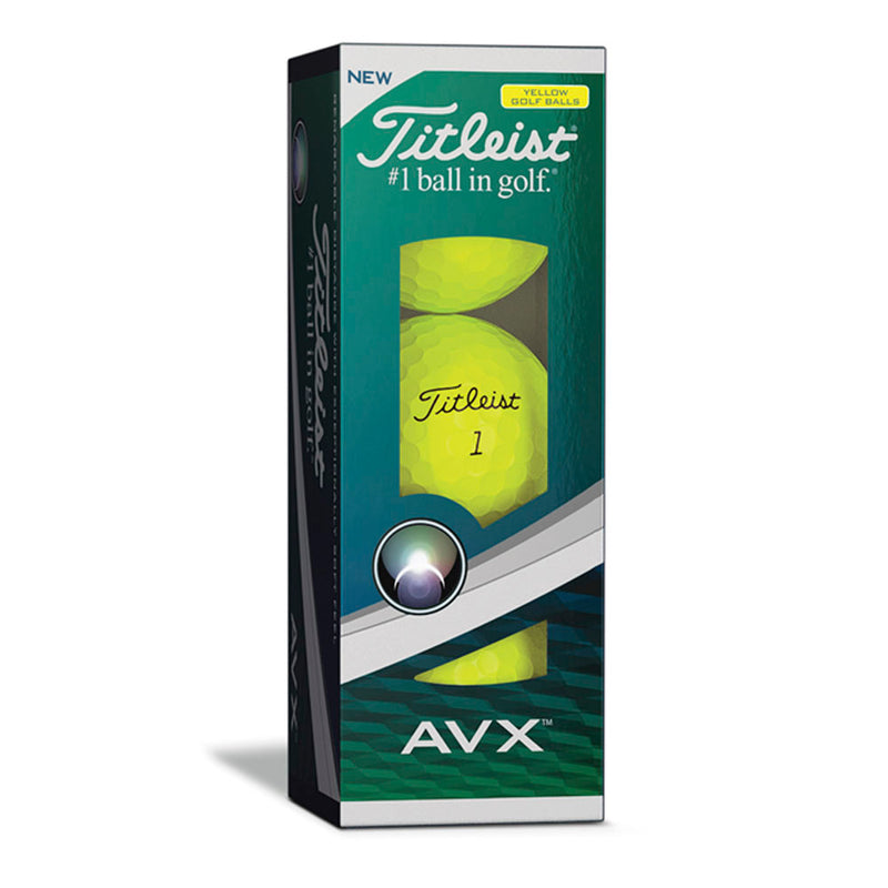 Titleist AVX Golf Balls Yellow 2019 - Double Dozen