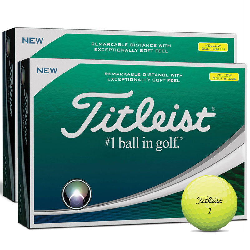 Titleist AVX Golf Balls Yellow 2019 - Double Dozen