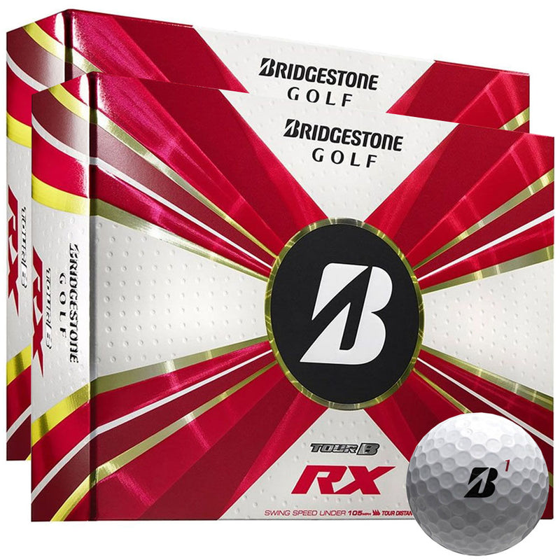 Bridgestone Tour B RX Golf Balls - White - Double Dozen