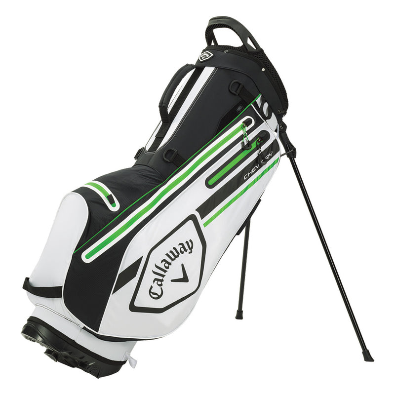 Callaway Chev Dry Waterproof Stand Bag - White/Black/Green