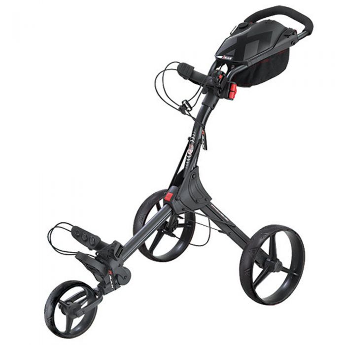 Big Max IQ+ 3-Wheel Push Trolley - Black