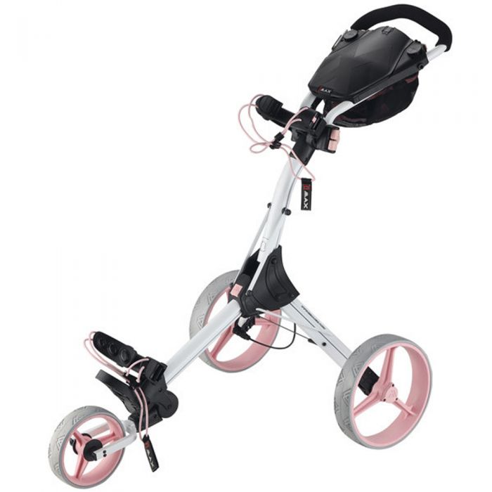 Big Max IQ+ 3-Wheel Push Trolley - White/Pink