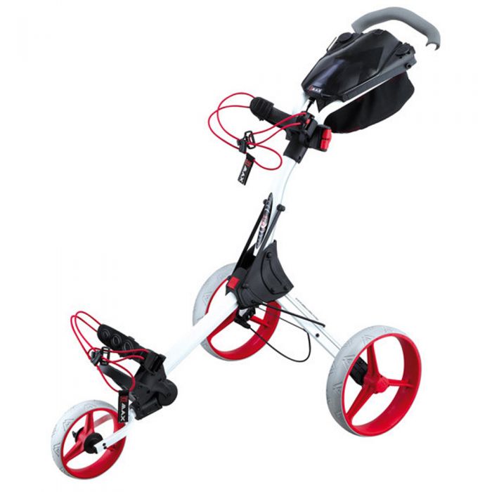 Big Max IQ+ 3-Wheel Push Trolley - White/Red