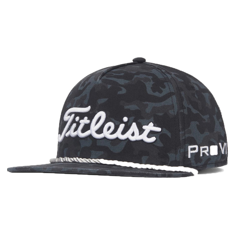 Titleist Tour Rope Flat Bill Cap - Black/Camo