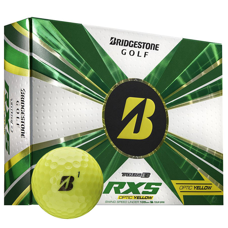 Bridgestone Tour B RXS Golf Balls - Yellow - 12 Pack