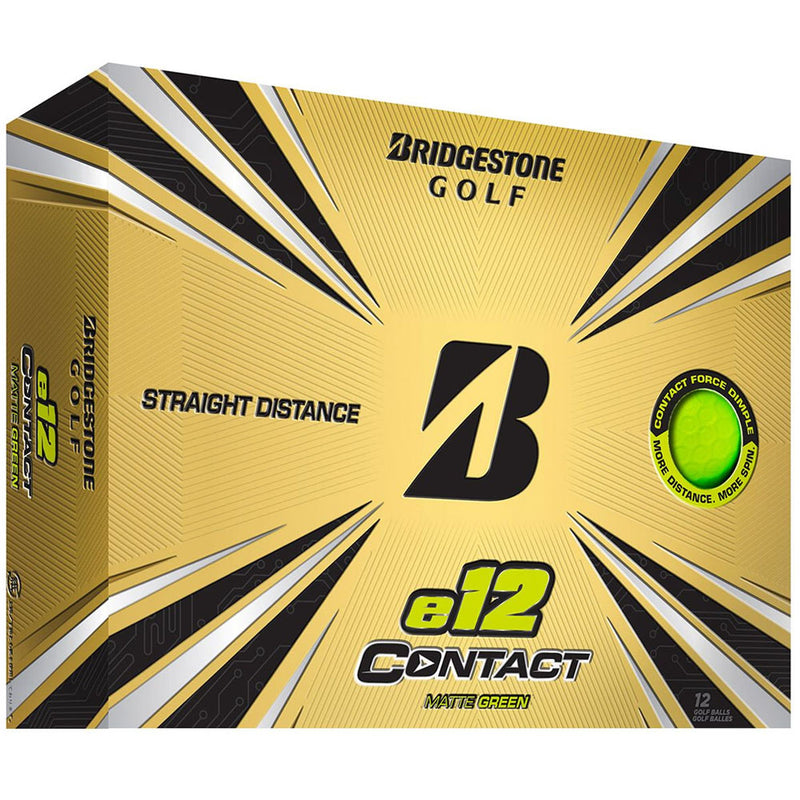 Bridgestone E12 Contact Matte Golf Balls - Green - Double Dozen