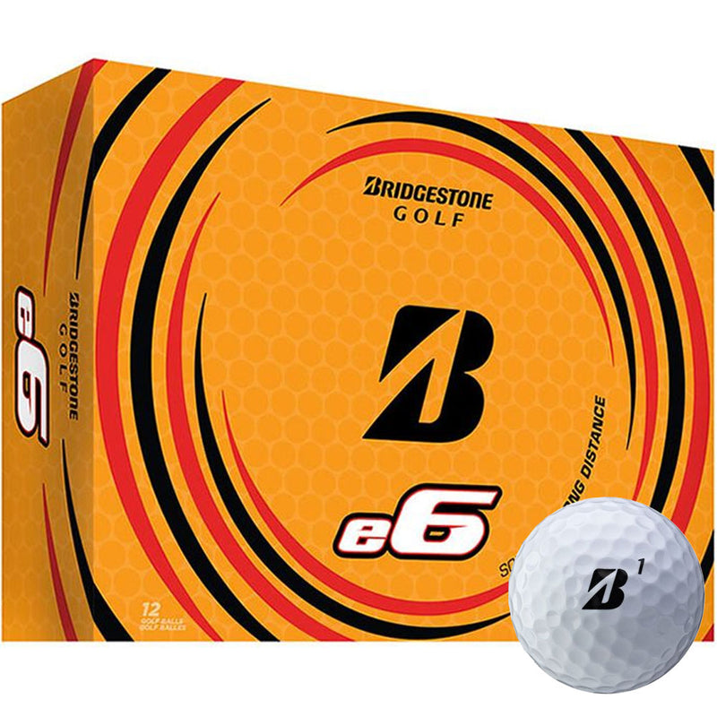 Bridgestone E6 Golf Balls - White - 12 Pack