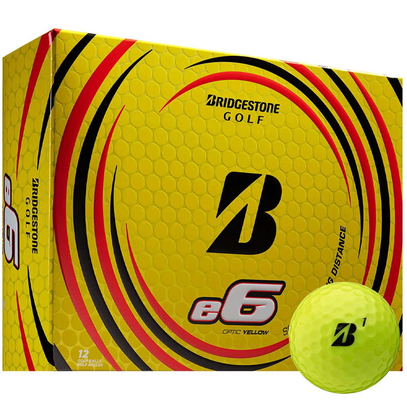 Bridgestone E6 Golf Balls - Yellow - 12 Pack